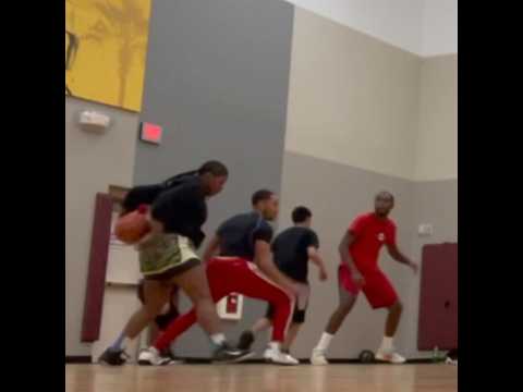 Trash talker leave with ball