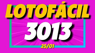 Resultado da Lotofacil 3013