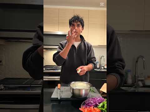 Not authentic—Just woke up from a nap lets make chicken shawarma🌯🐣👇 #short #shorts #sourabhhanumanzy