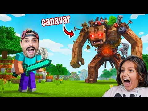 MİNECRAFT KARAKTERLERİNİ BİRLEŞTİR VE CANAVARI YEN 😱