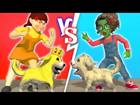 Scary Teacher 3D vs Squid Game Draw a Costume to Help the Beautiful Mermaid 5 Times Challenge