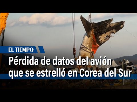 Cajas negras del avión que se estrelló en Corea del Sur dejaron de grabar antes del accidente