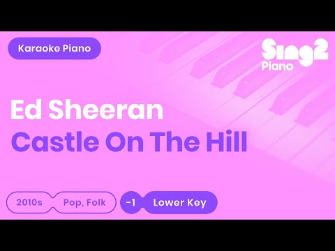 Castle on the Hill (Lower Piano Karaoke) Ed Sheeran