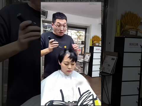 This Barber uses 2000 IQ 😱😱 #shorts