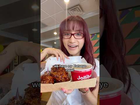 Trying the Jolibee x Katseye meal!