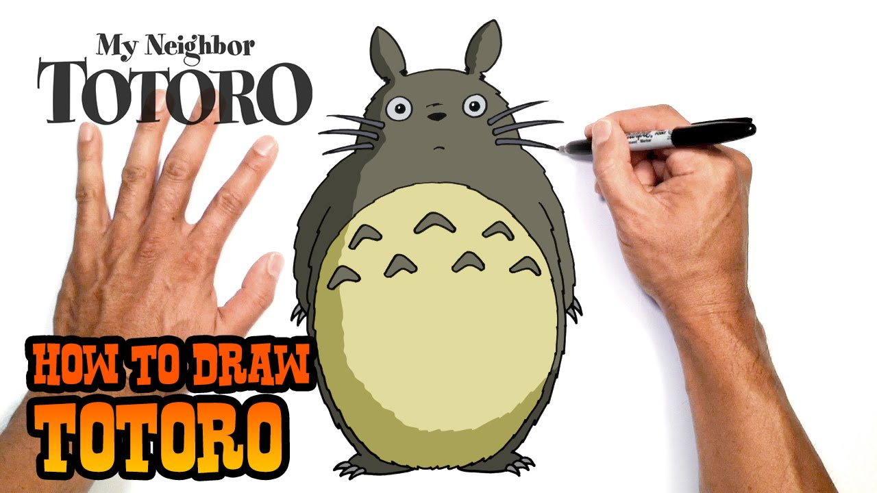 How to Draw Totoro - My Neighbour Totoro