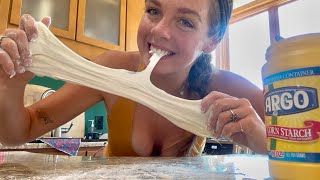 ASMR Eating & Playing with EDIBLE SLIME