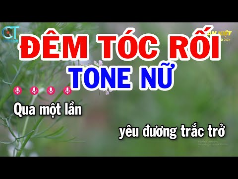 Karaoke Đêm Tóc Rối Tone Nữ ( Am ) Nhạc Sống Mới | Karaoke Tuấn Kiệt