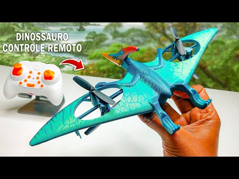 DINOSSAURO VOADOR de CONTROLE REMOTO (Pterodactylus voando de verdade)