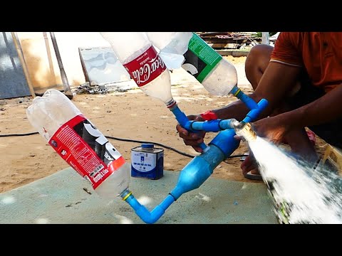 Turn PVC Pipe Vs Drum Pump No Electricity With deep well diy #automobile #freeenergyideas #waterpump