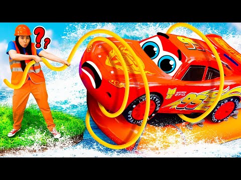 ¡Misión de Rescate de Rayo McQueen! Juegos de coches con Máster Pum Pum