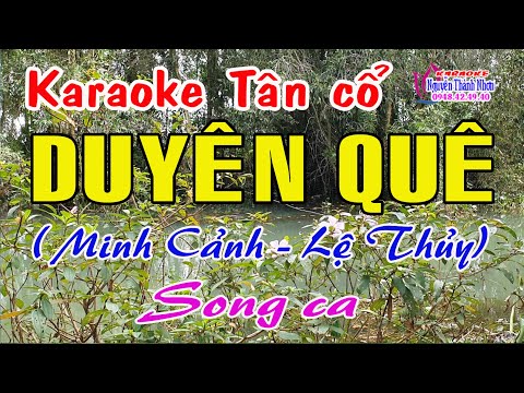 Karaoke tân cổ DUYÊN QUÊ – SONG CA (XỀ – ĐÀO) Tân cổ trước 75