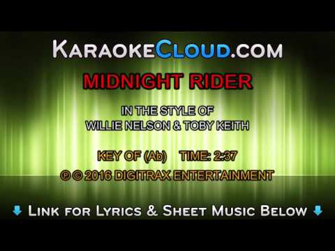 Willie Nelson & Toby Keith – Midnight Rider (Backing Track)