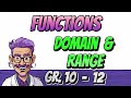 Range and Domain of Quadratic Functions