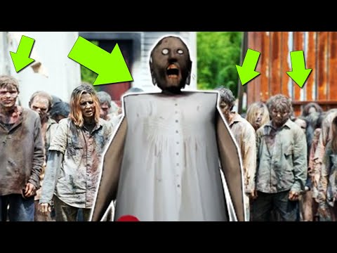 Playing as Granny vs Army of Zombie !! Secret Mod Granny - Gameplay Animation