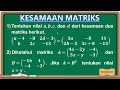 Kuis Kesamaan Matriks