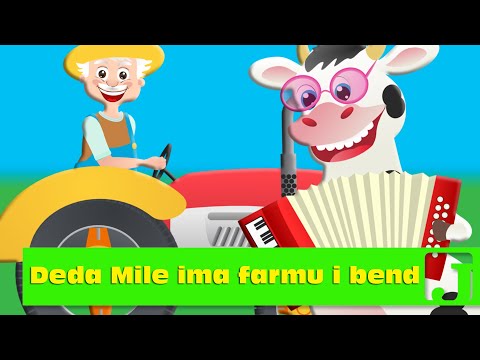 Deda Mile ima farmu i bend | Old MacDonald Had A Farm | Dečije pesme | Pesme za decu | Jaccoled
