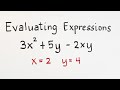 Evaluating Algebraic Expressions