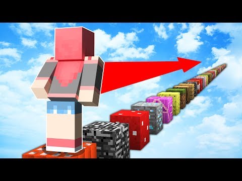 ПАРКУР ИЗ ВСЕХ БЛОКОВ В МАЙНКРАФТ!