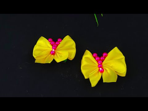 DIY Ribbon Butterfly / Ribbon Embroidery techniques