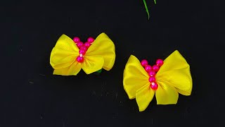 DIY Ribbon Butterfly / Ribbon Embroidery techniques