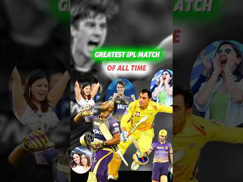 Greatest IPL Match of all time CSK vs KKR 🥶 #cricket  #ipl