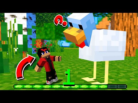 Minecraft, mas meu tamanho aumenta!