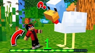 Minecraft, mas meu tamanho aumenta!