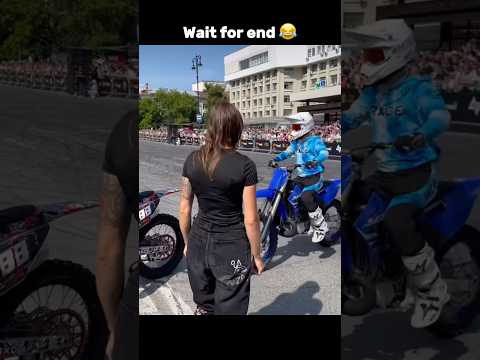 Wait for the best stunt trick😂#dirtbike #stunt #funny #shorts