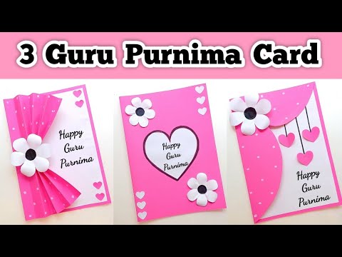 DIY : 3 Beautiful Guru Purnima Card 2025 • happy guru purnima card making • diy guru purnima card 