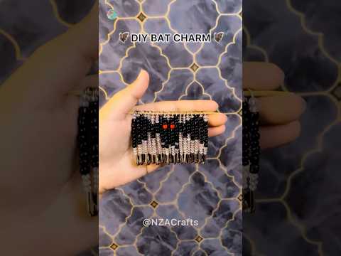 DIY BAT CHARM for Halloween (685) ASMR Tutorial #diy #gift #viral #shorts #asmr #usashorts