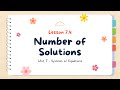 Exploring the Number of Solutions in Equations