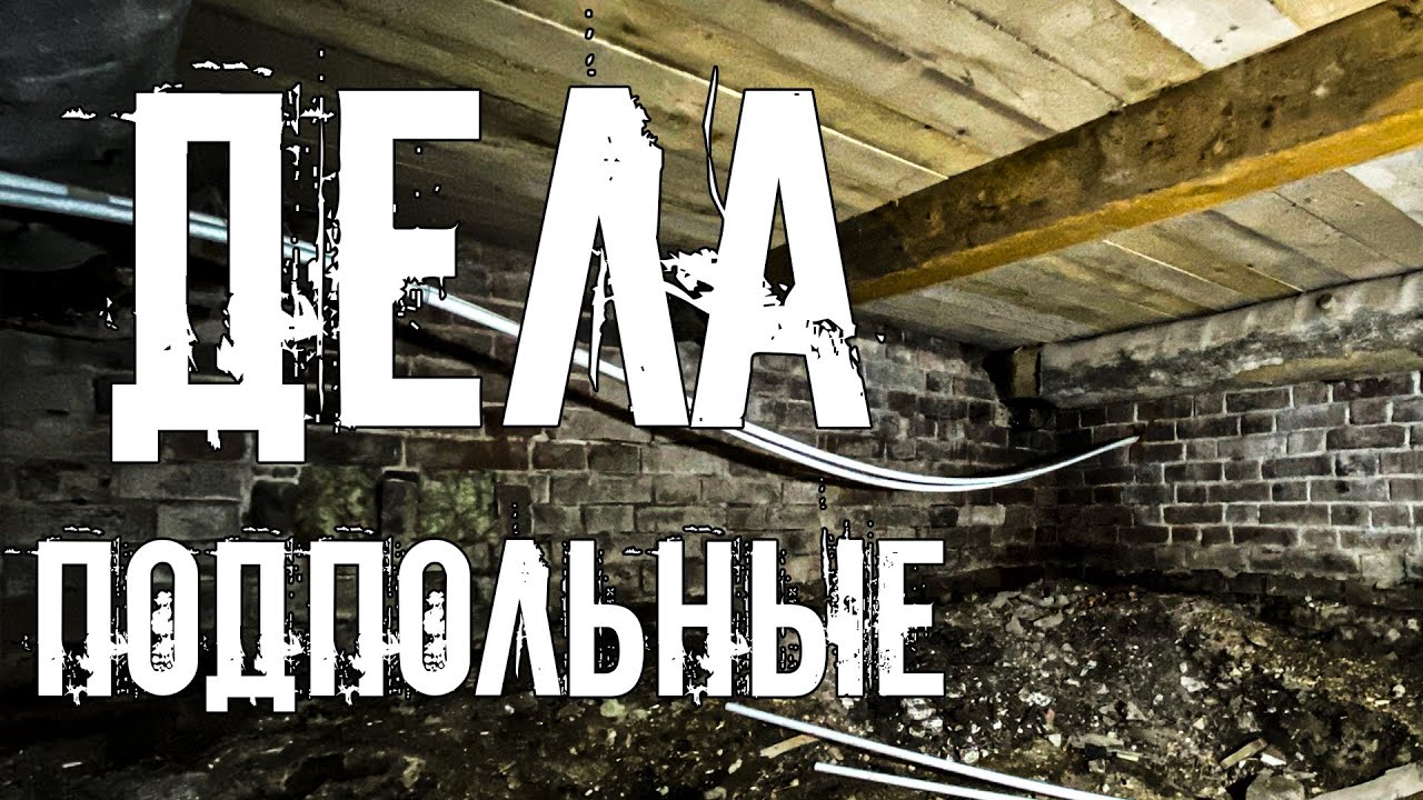 Уничтожаем нежелательного соседа. Приводим подполье в порядок перед прокладкой отопления