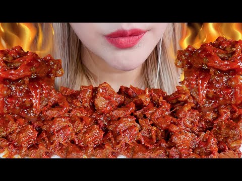 ASMR 🥓💥OSENG BEEF MERCON PEDAS🌶 SPICY STIR FRIED BEEF