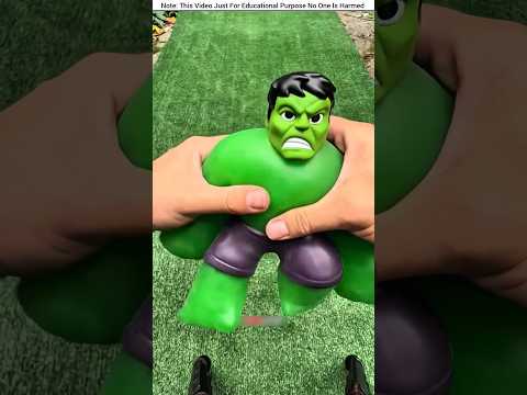 Rubber Hulk Filled with Water Experiment #shortvideo