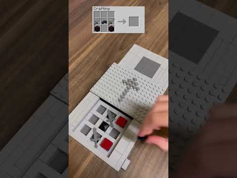 Crafting Minecraft Wither Skeleton Spawn Egg BUT Lego? #shorts