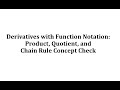 Differentiation Rules and Applications