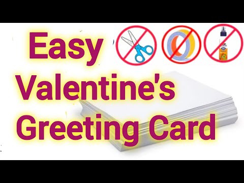 Beautiful Valentine's Day Card Making Ideas || Diy Valentine's Card | Easy Valentine's Greeting Card