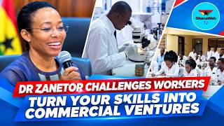 YouTube video thumbnail:  Dr Zanetor Challenges Workers: “Turn Your Skills Into Commercial Ventures” 