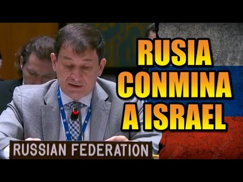 ¡RUSIA PIDE A ISRAEL! Alto al fue en la franja de Gaza
