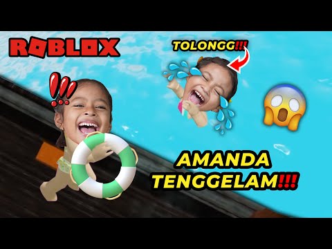 TOLONG!! AMANDA TENGGELAM DI WATERPARK ROBLOX INDONESIA!!