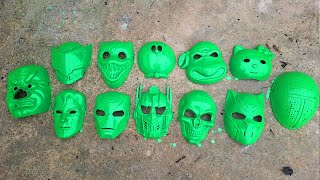 Membersihkan Topeng Ultraman,Joker,Badut,Hacker,Wibu Urokodaki,Spiderman,Ironman,Santaklas,SquidGame