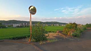 Walking and flying at sunset in Iruma city, Saitama, Japan 2025 • 4K