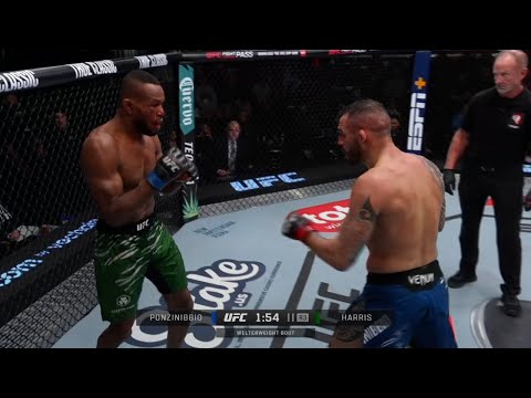 Full Fight: Santiago Ponzinibbio vs. Carlston Harris UFC 11.01.2025