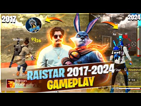 RAISTAR 2017 TO 2024 BR - RANKED PRIME GAMEPLAY GYANGAMING OP REACTION ON LIVE - GARENA FREE FIRE