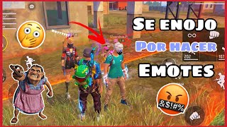 POR HACER EMOTES EN FREE FIRE JUGADOR  SE ENOJA 😡😱-Botsito _13