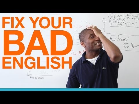 Fix your bad English