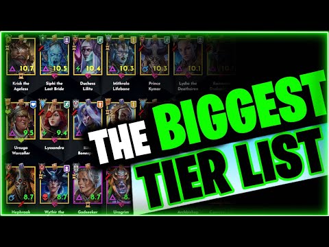 BIGGEST Tier List Project! | RAID Shadow Legends