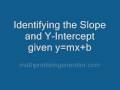 Identifying Slope and Y-Intercept in Linear Equations