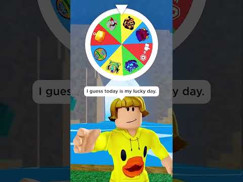 POOR BACON spinning fruit on the Blox Fruits roulette wheel! #shorts  #shorts